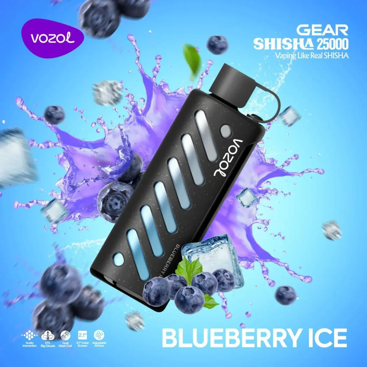 Vozol Gear 25000 Blueberry Ice (Buzlu Yaban Mersini
