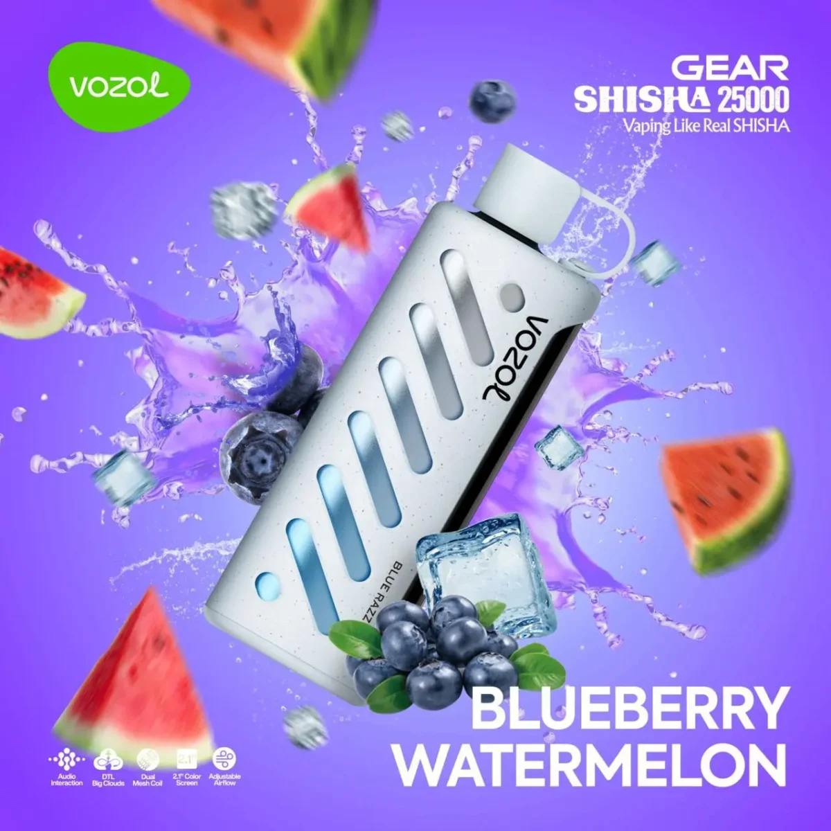 Blueberry-Watermelon Vozol Gear 25000 Blueberry Watermelon (Yaban Mersini Karpuz)