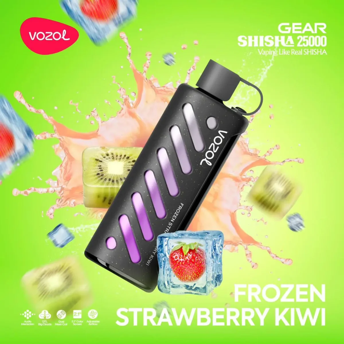 Vozol Gear 25000 Frozen Strawberry Kiwi (Buzlu Çilek Kivi)