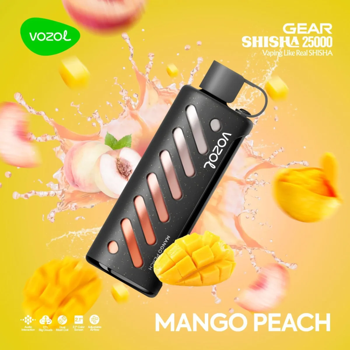 Vozol Gear 25000 Mango Peach (Mango Şeftali)