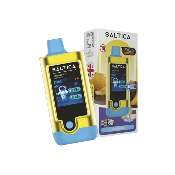 Saltica 20000 Puff Banana lce (Muz Buz)