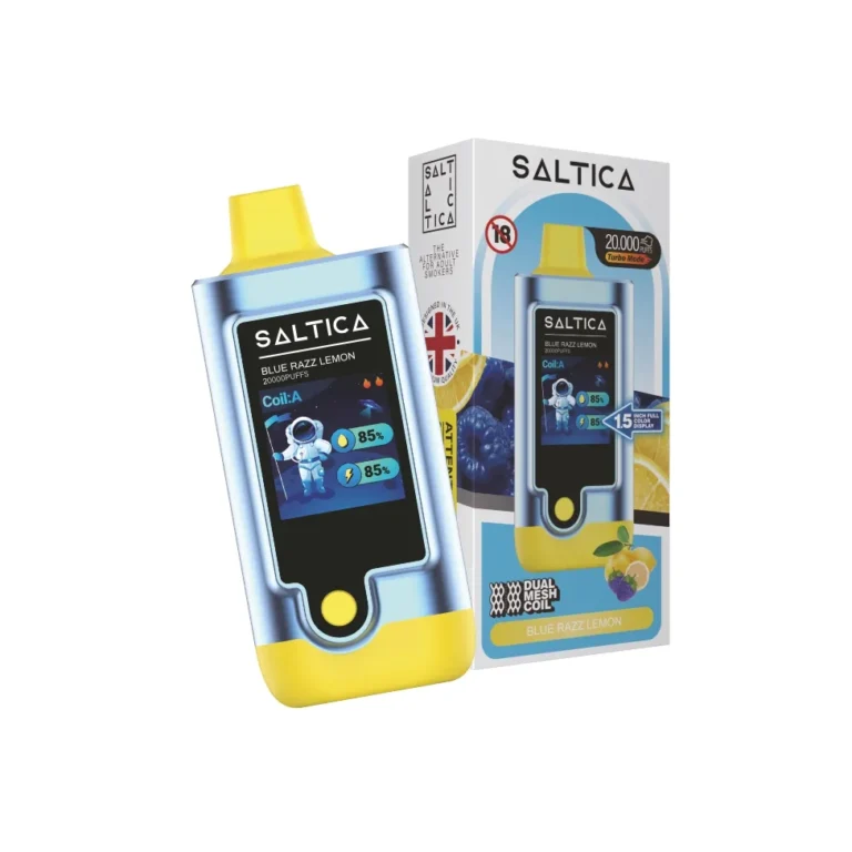 Saltica 20000 Puff Blue Razz Lemon (Mavi Ahududu Limon)