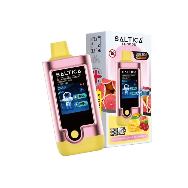 Saltica 20000 Puff Cranberry Mango Grapefruit (Kızılcık Mango Greyfurt)
