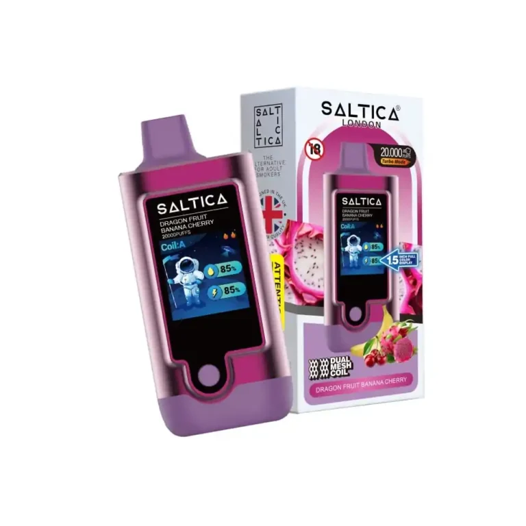 Saltica 20000 Puff Dragon Fruit Banana Cherry (Ejder Meyvesi Muz Kiraz)