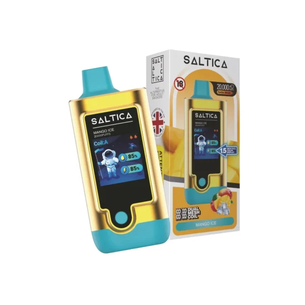 Saltica 20000 Puff Mango lce (Mango Buz)