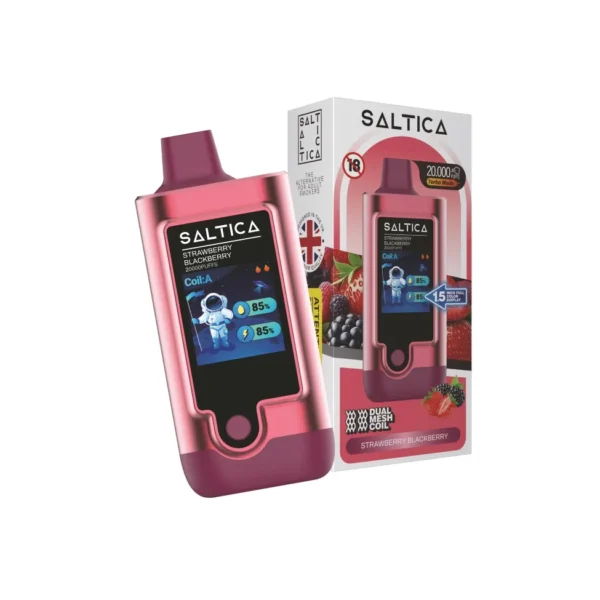 Saltica 20000 Puff Strawberry Blackberry (Çilek Böğürtlen)