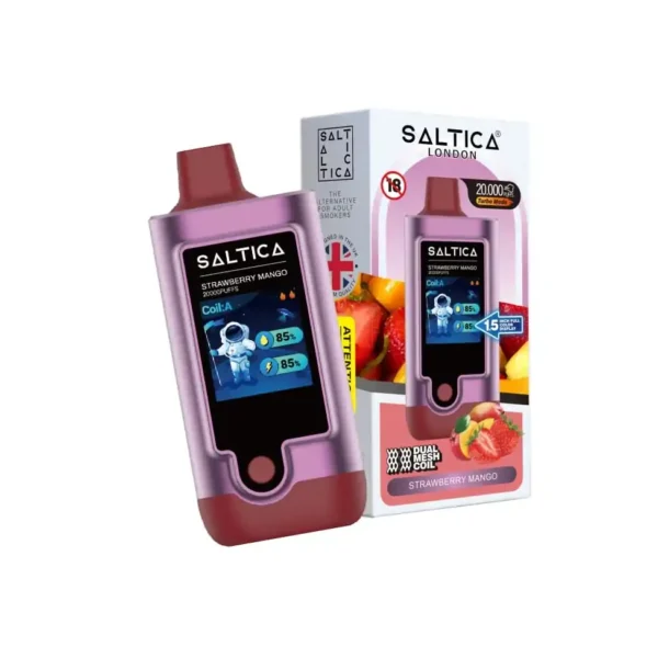 Saltica 20000 Puff Strawberry Mango (Çilek Mango)