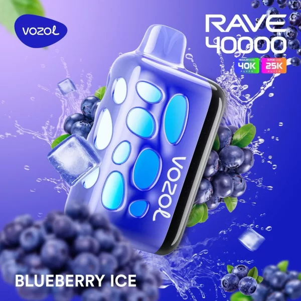 Vozol Rave 40000 Blueberry Ice (Yaban Mersini Buz)
