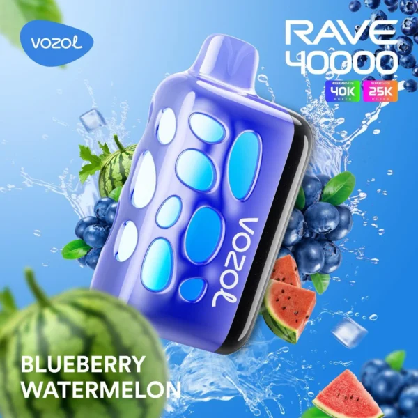 Vozol Rave 40000 Blueberry Watermelon (Yaban Mersini Karpuz)
