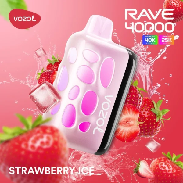 Vozol Rave 40000 Strawberry Ice (Çilek Buz)