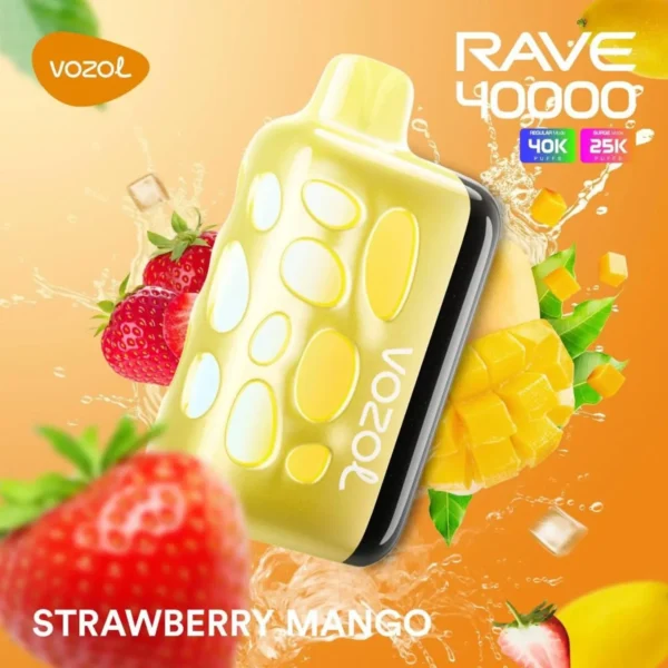Vozol Rave 40000 Strawberry Mango (Çilek Mango)