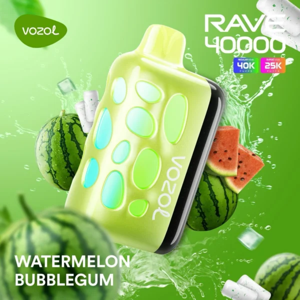 Vozol Rave 40000 Watermelon Bubblegum (Karpuz Sakız)