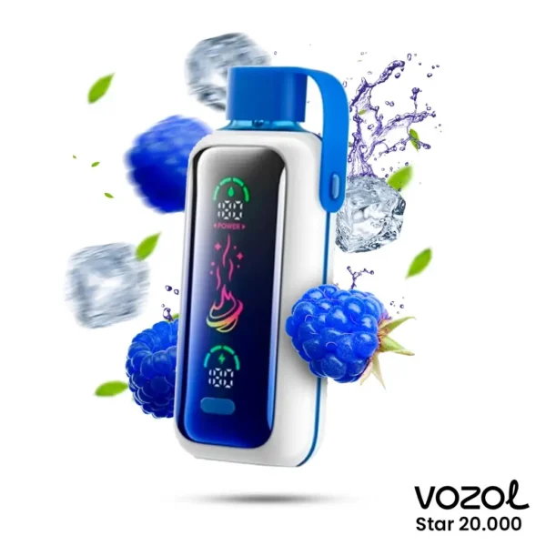 Vozol Star 20000 Bluerazz Ice (Mavi Ahududu Buz)