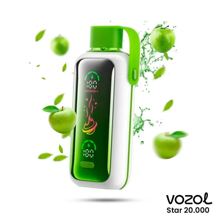 Vozol Star 20000 Double Apple İce (Kırmızı Elma Yeşil Elma Mentol)