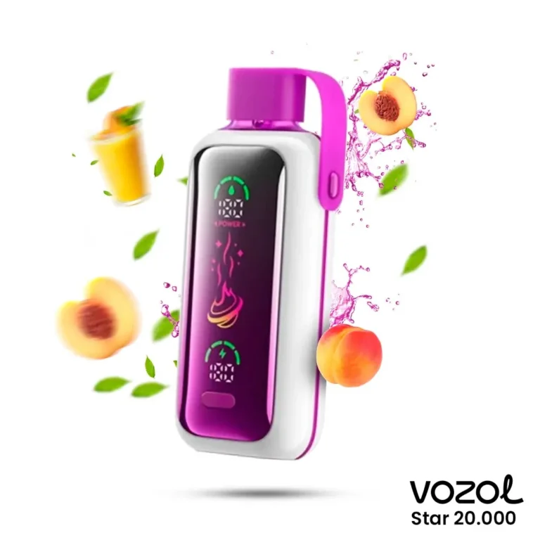 Vozol Star 20000 Juicy Peach İce (Şeftali Buz)