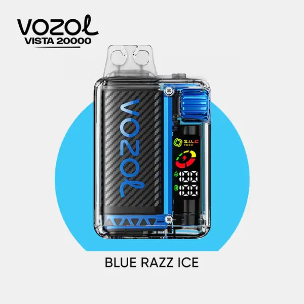 Vozol Vista 20000 Bluerazz Ice (Mavi Ahududu Buz)